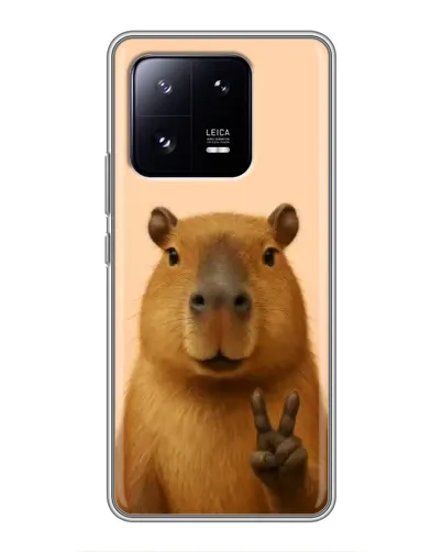 Чехол для Xiaomi 13 Pro с картинкой «Капибара виктория»