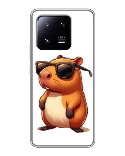 Чехол для Xiaomi 13 Pro с картинкой «Капибара в очках»