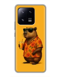 Чехол для Xiaomi 13 Pro с картинкой «Капибара на отдыхе»