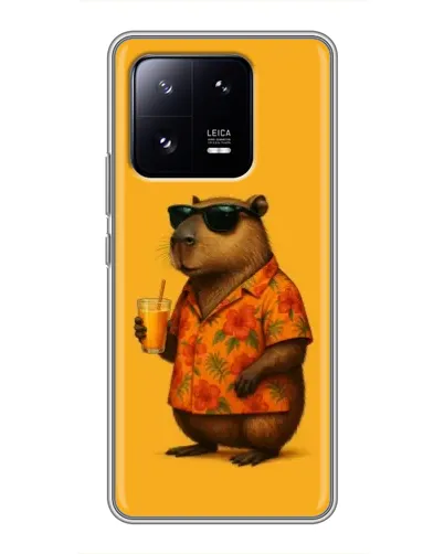 Чехол для Xiaomi 13 Pro с картинкой «Капибара на отдыхе»