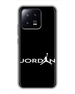 Чохол для Xiaomi 13 з картинкою «Jordan White Logo»