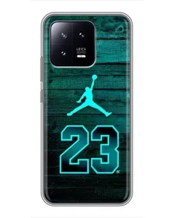 Чохол для Xiaomi 13 з картинкою «Jordan Cyan 23»