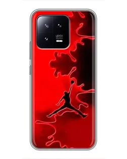 Чохол для Xiaomi 13 з картинкою «Jordan Red Smoke»