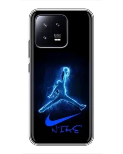 Чохол для Xiaomi 13 з картинкою «Jordan Neon Blue»