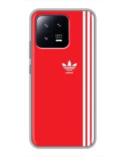 Чохол для Xiaomi 13 з картинкою «Червоний мінімалізм Adidas»