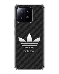 Чохол для Xiaomi 13 з картинкою «Adidas Карбонова текстура»