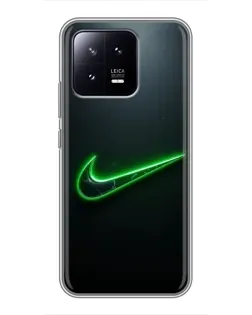 Чохол для Xiaomi 13 з картинкою «Неоновий контур Nike» Чохол для Xiaomi 13 з картинкою «Неоновий контур Nike»