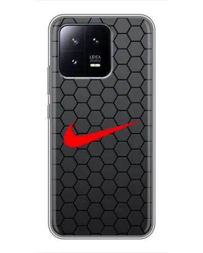 Чохол для Xiaomi 13 з картинкою «Nike — карбонова сітка»