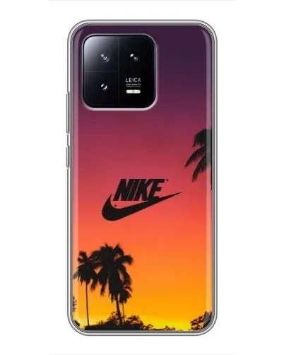 Чохол для Xiaomi 13 з картинкою «Nike на заході сонця»