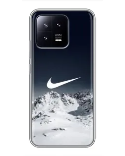 Чохол для Xiaomi 13 з картинкою «Nike — зимові гори»