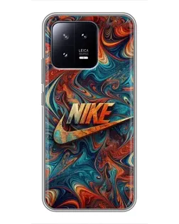 Чохол для Xiaomi 13 з картинкою «Nike в абстракції»