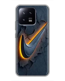 Чохол для Xiaomi 13 з картинкою «Об'ємний логотип Найк»