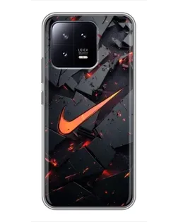 Чохол для Xiaomi 13 з картинкою «Nike — ефект розломів»