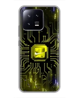 Чохол для Xiaomi 13 з картинкою «Nike — золота іскра»