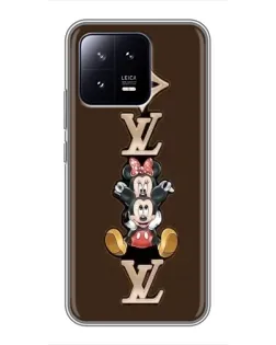 Чохол для Xiaomi 13 з картинкою «LV та Міккі Маус»