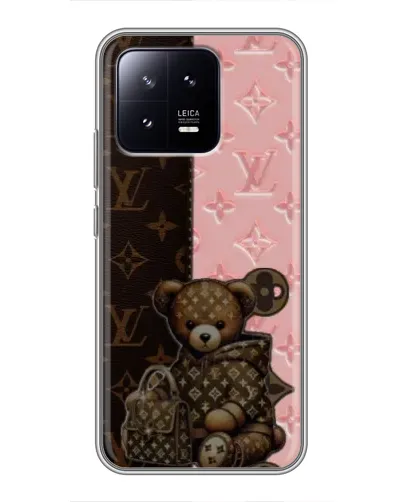 Чохол для Xiaomi 13 з картинкою «Ведмедик у стилі LV»