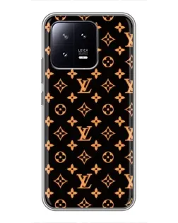 Чохол для Xiaomi 13 з картинкою «Золота монограма LV»