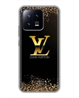 Чохол для Xiaomi 13 з картинкою «LV — золоті іскри»