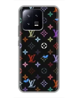 Чохол для Xiaomi 13 з картинкою «Кольорова монограма LV»