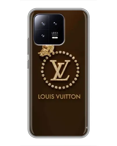Чохол для Xiaomi 13 з картинкою «LV — золота печатка»