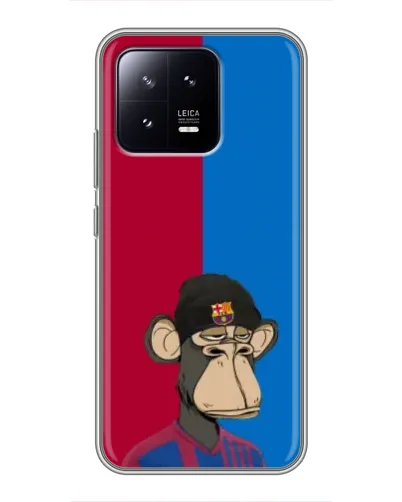 Чохол для Xiaomi 13 з картинкою «Bored Ape — фанат Барси»