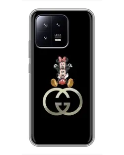 Чохол для Xiaomi 13 з картинкою «Мінні Маус на лого»