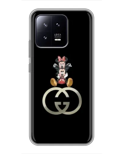 Чохол для Xiaomi 13 з картинкою «Мінні Маус на лого»