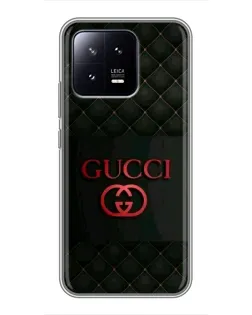 Чохол для Xiaomi 13 з картинкою «Gucci — стьобаний чорний»
