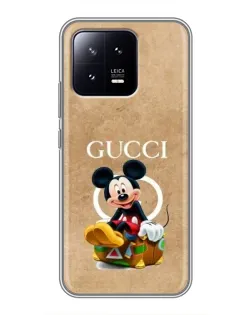 Чохол для Xiaomi 13 з картинкою «Міккі Маус Gucci — крафт»