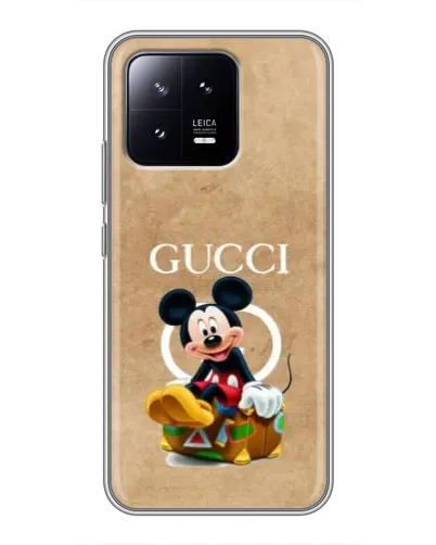 Чохол для Xiaomi 13 з картинкою «Міккі Маус Gucci — крафт»
