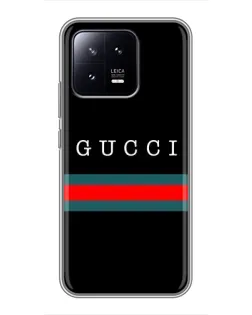 Чохол для Xiaomi 13 з картинкою «Gucci — червоний пояс»