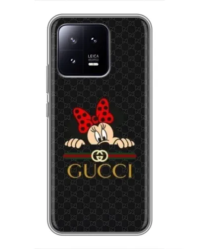 Чохол для Xiaomi 13 з картинкою «Мінні Маус Gucci — чорний»
