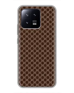 Чохол для Xiaomi 13 з картинкою «Gucci — шоколадна сітка»