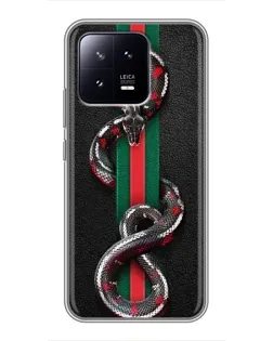 Чохол для Xiaomi 13 з картинкою «Gucci — змія на смузі»