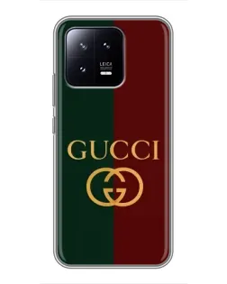 Чохол для Xiaomi 13 з картинкою «Gucci — темно-зелений градієнт»