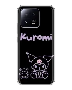 Чохол для Xiaomi 13 з картинкою «Kuromi — чорний мінімалізм» Чохол для Xiaomi 13 з картинкою «Kuromi — чорний мінімалізм»