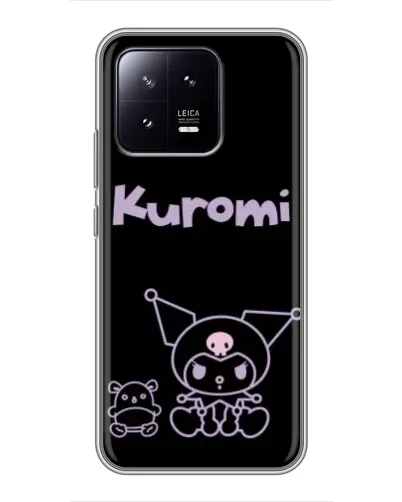 Чохол для Xiaomi 13 з картинкою «Kuromi — чорний мінімалізм»