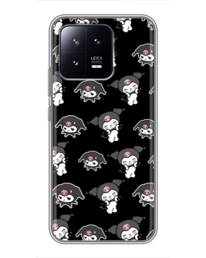 Чохол для Xiaomi 13 з картинкою «Чорний паттерн Kuromi»