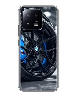 Чохол для Xiaomi 13 з картинкою «Колесо BMW зблизька»