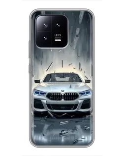 Чохол для Xiaomi 13 з картинкою «BMW у світлі фар»