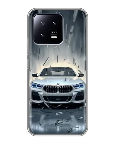 Чохол для Xiaomi 13 з картинкою «BMW у світлі фар»