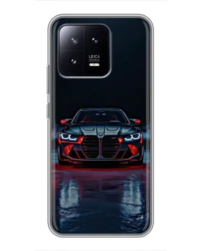 Чохол для Xiaomi 13 з картинкою «BMW на мокрій дорозі»