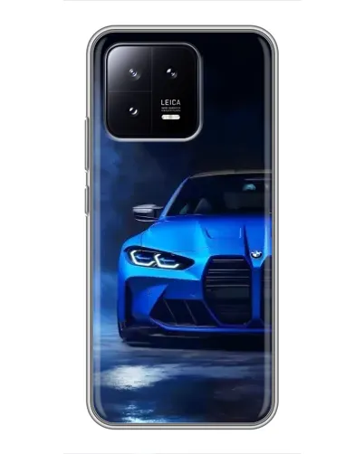 Чохол для Xiaomi 13 з картинкою «Блакитна BMW M4»