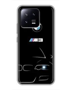 Чохол для Xiaomi 13 з картинкою «Мінімалістичний принт BMW M3»