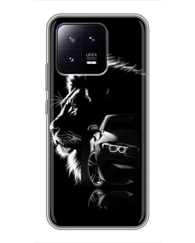 Чохол для Xiaomi 13 з картинкою «BMW та лев»