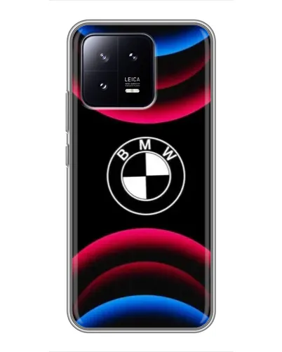 Чохол для Xiaomi 13 з картинкою «Логотип BMW та неонові дуги»