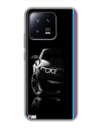 Чохол для Xiaomi 13 з картинкою «Силует BMW в темряві»