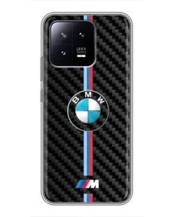 Чохол для Xiaomi 13 з картинкою «Емблема BMW та карбон»