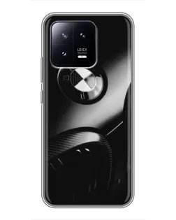 Чохол для Xiaomi 13 з картинкою «Емблема BMW — макро»