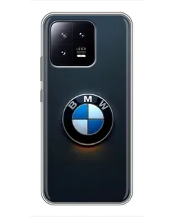 Чохол для Xiaomi 13 з картинкою «Логотип BMW — мінімалізм»